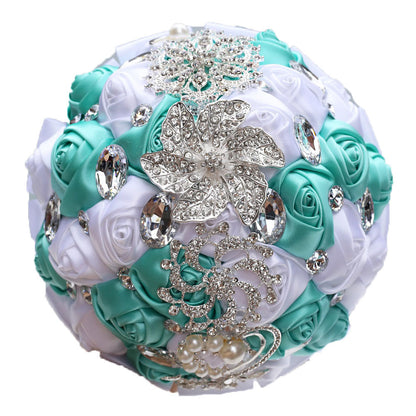 Bridal Finished Satin Bouquet Wedding Ribbon Handheld