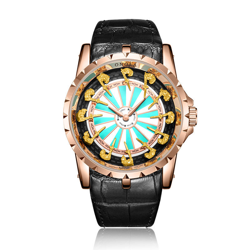 ONOLA Round Table Knights Unique Quartz Men's Watch