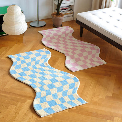 Modern And Stylish Irregular Checkerboard Rug