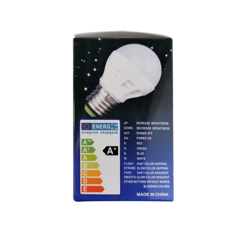 Ampoule LED colorée, ampoule RGB 3w, ampoule polychrome