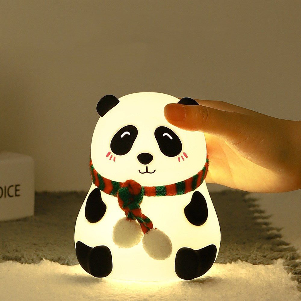 Luz nocturna de silicona Panda