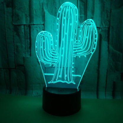 Cactus 3D Night Light