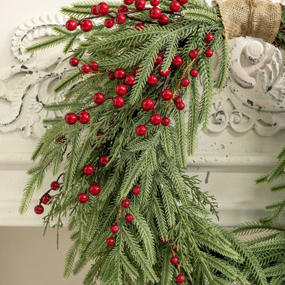 Christmas Jiangguo Garland High-end Feel Material 60CM Front Door Door Hanging Decorations