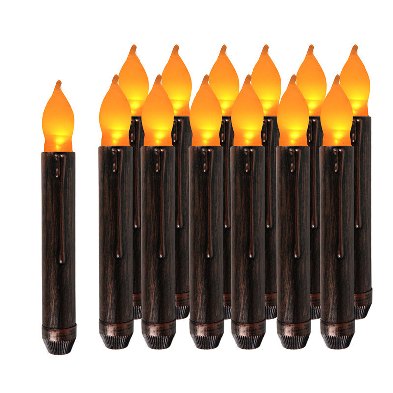 Halloween long black candles