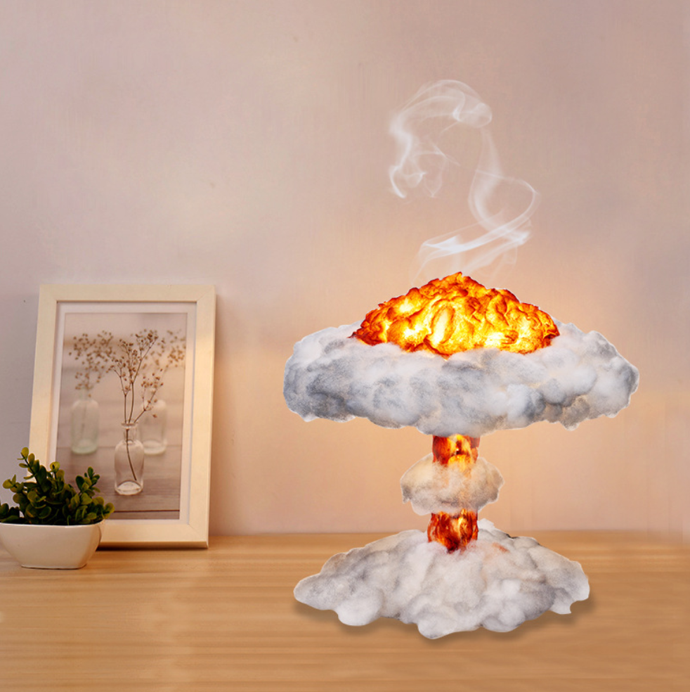 Bedroom Mushroom Cloud Lamp nuclear explosion