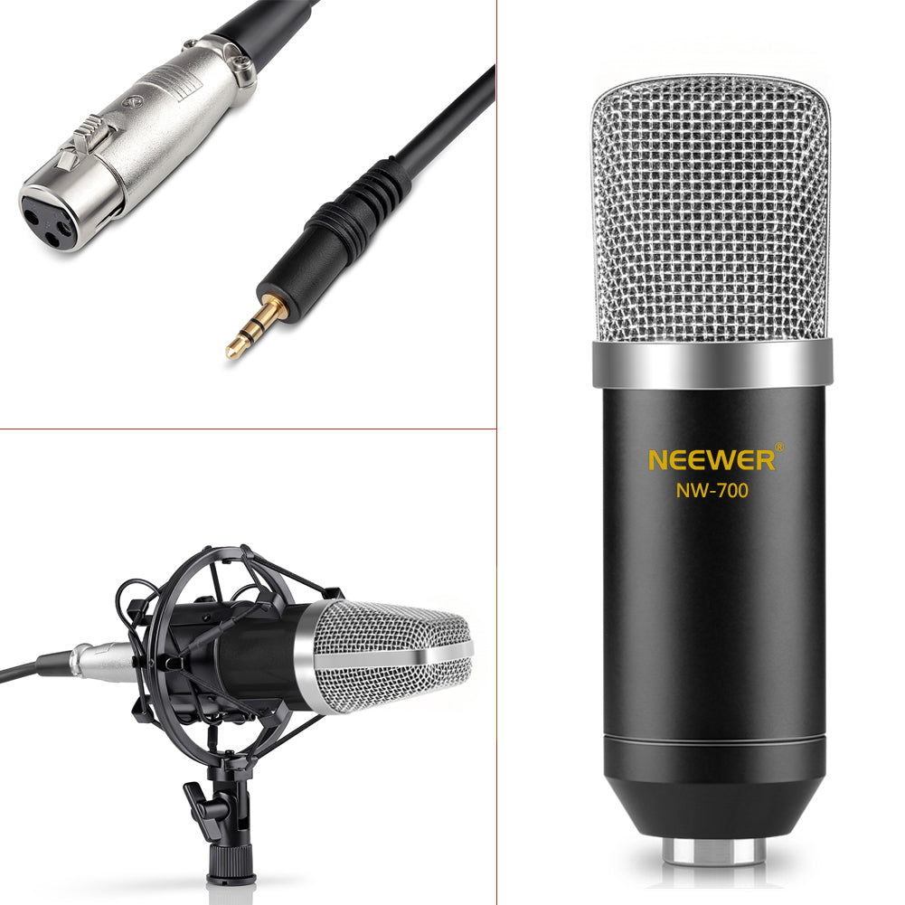 KIT de Microphone NW70 + filtre anti-vent pour MICROPHONE B-3 + support NB-35