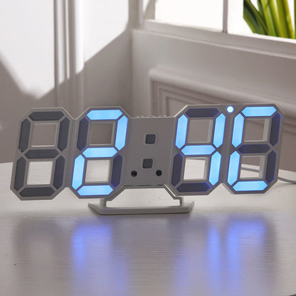 Horloge numérique murale LED 3D