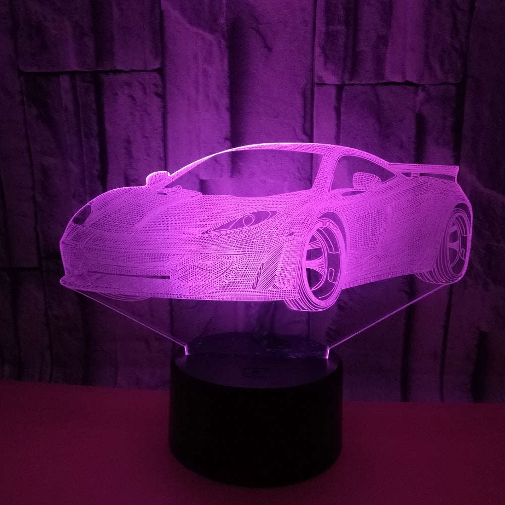 Luz nocturna estéreo 3D para coche.