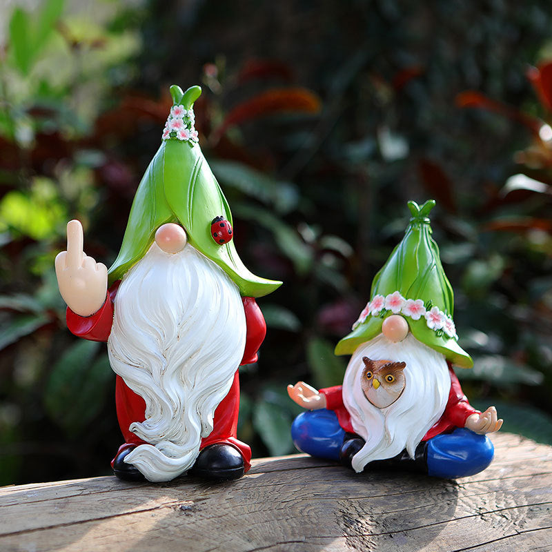 Christmas Solar Lamp Ornaments Resin Decorations