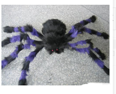 Accesorios de decoración para casa embrujada con simulación de araña de peluche