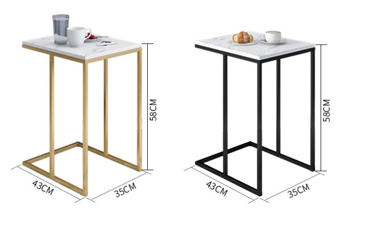 Petite table basse en marbre de salon de maison moderne