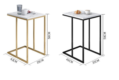 Petite table basse en marbre de salon de maison moderne