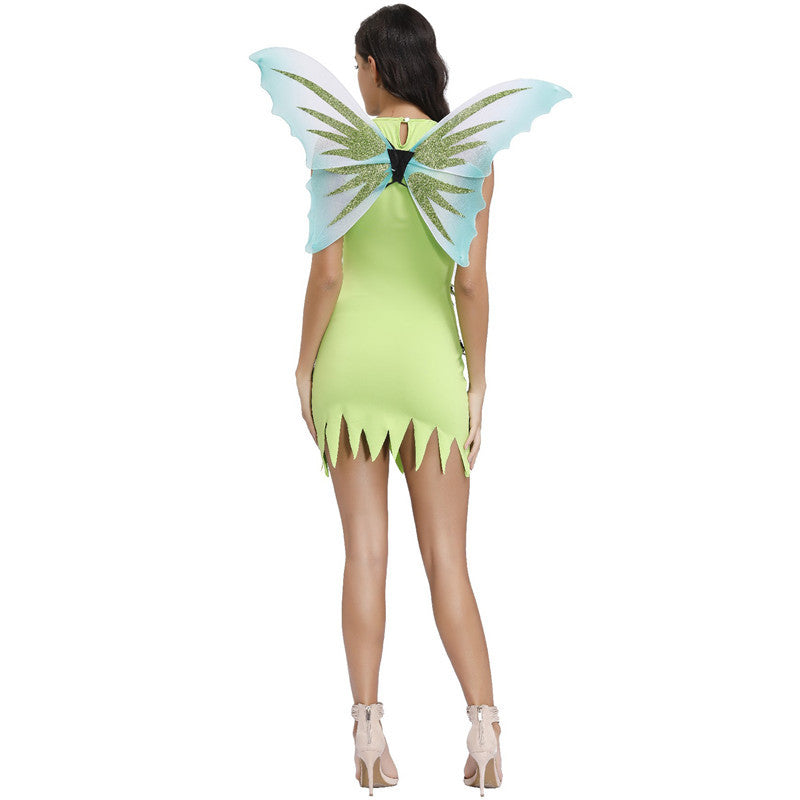 Costume d'ange fée papillon de la forêt verte d'Halloween