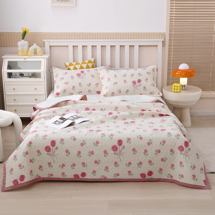 New Cotton Bed Cover Three-piece Set