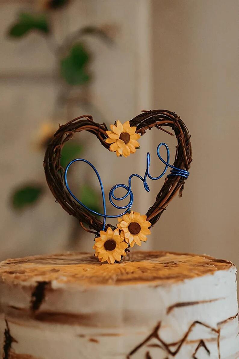 Arbre à lettres d'amour enfichable, disposition de Table à Dessert de la saint-valentin, couronne de décoration de pâtisserie d'anniversaire