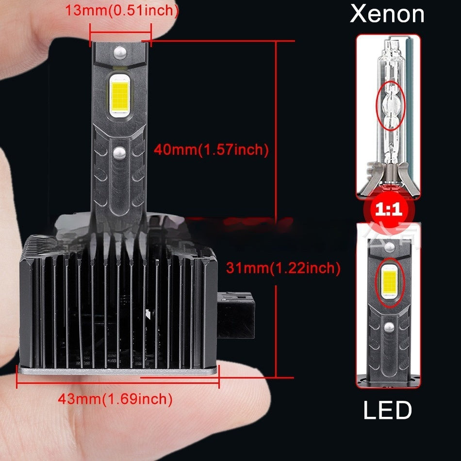 Non Destructive Replacement Of LED Headlights With Lamp Stabilizer Plug-in