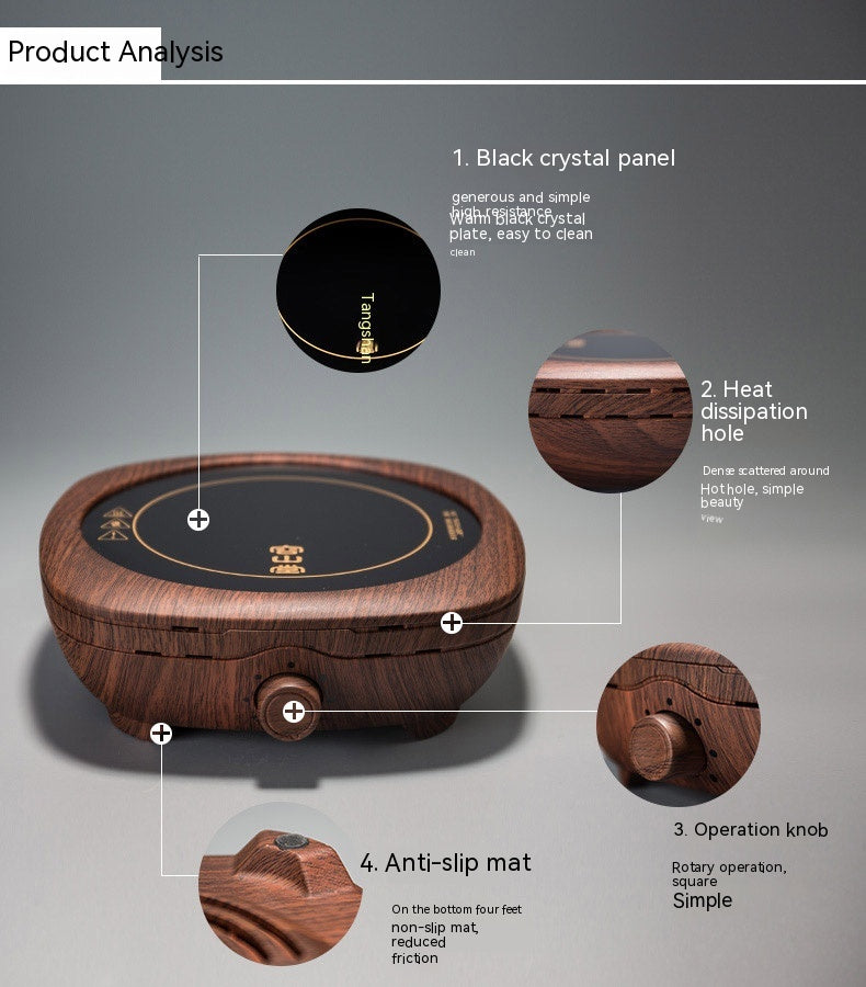 Olla de elaboración de té antigua con mecanismo Manual de agua hirviendo de cobre