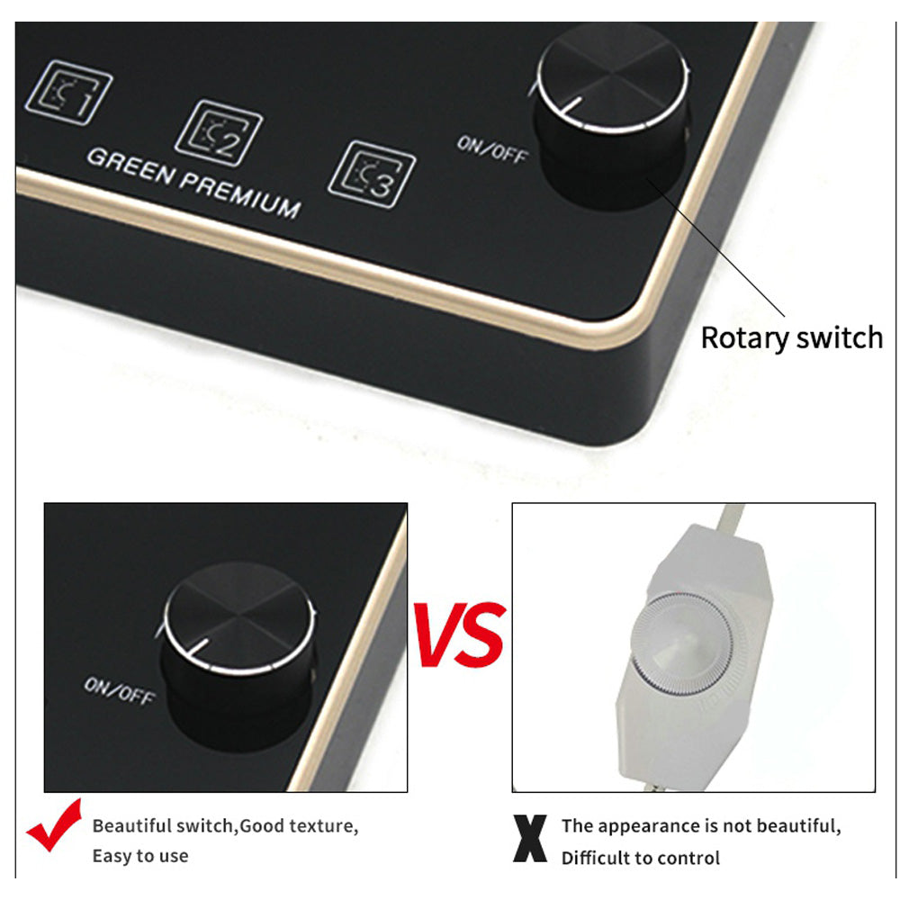 Remote control adjustable temperature table lamp