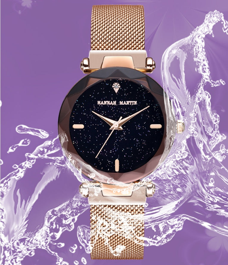 Reloj magnético estrellado para mujer.