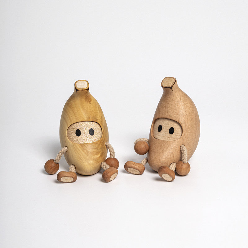 Creative Cute Solid Wood Banana Ornaments