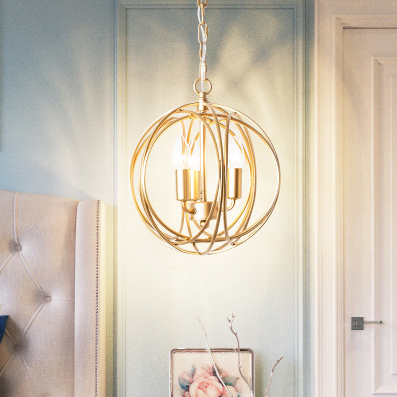 American Country Chandelier Creative Gold