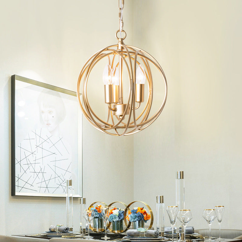 American Country Chandelier Creative Gold