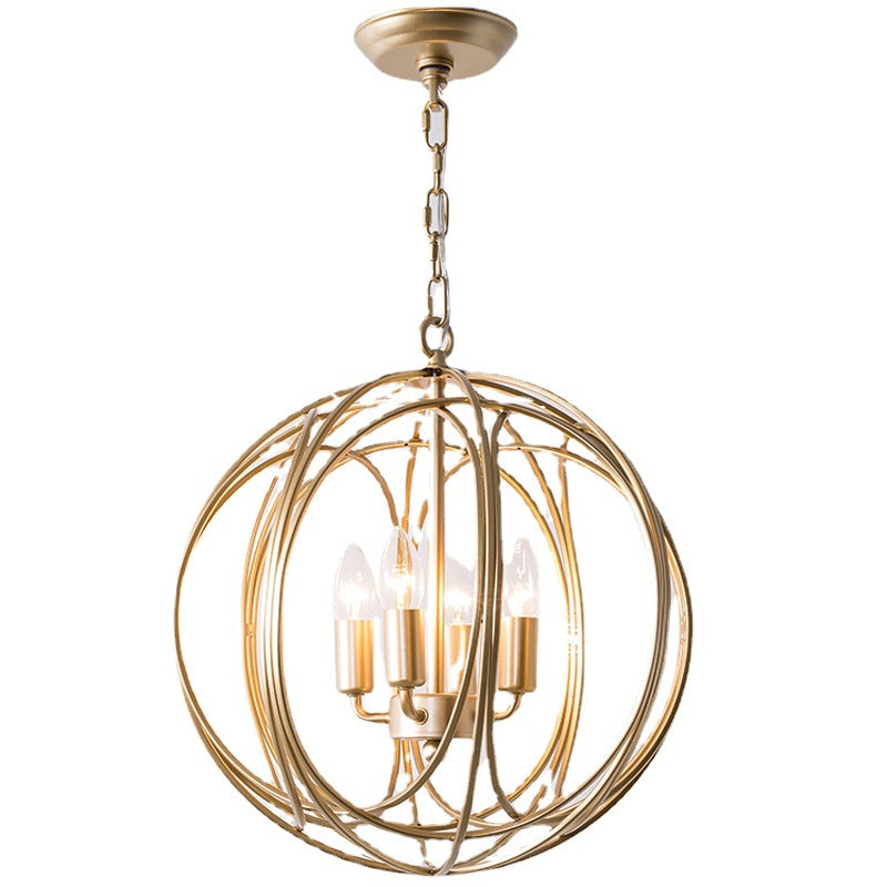 American Country Chandelier Creative Gold