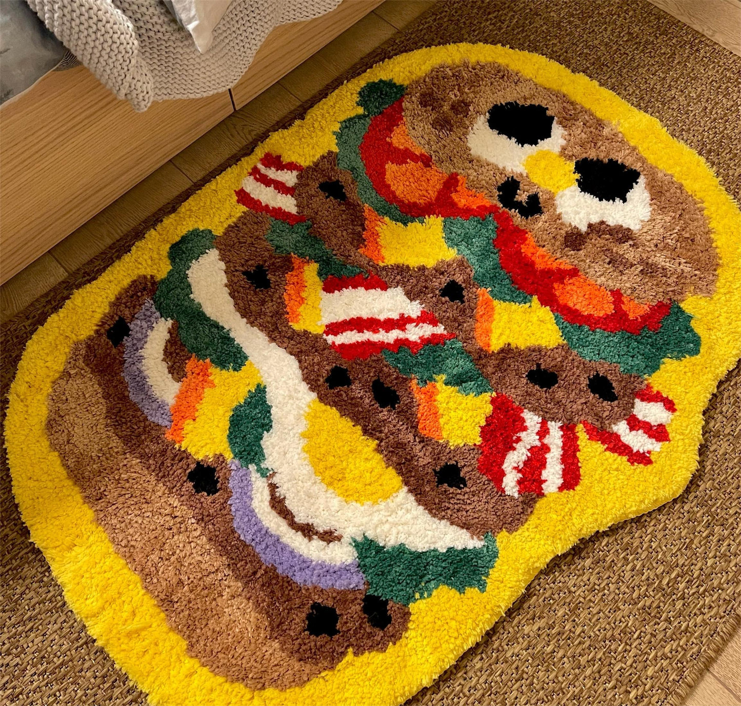 Tapis absorbant antidérapant pour balcon et baie vitrée