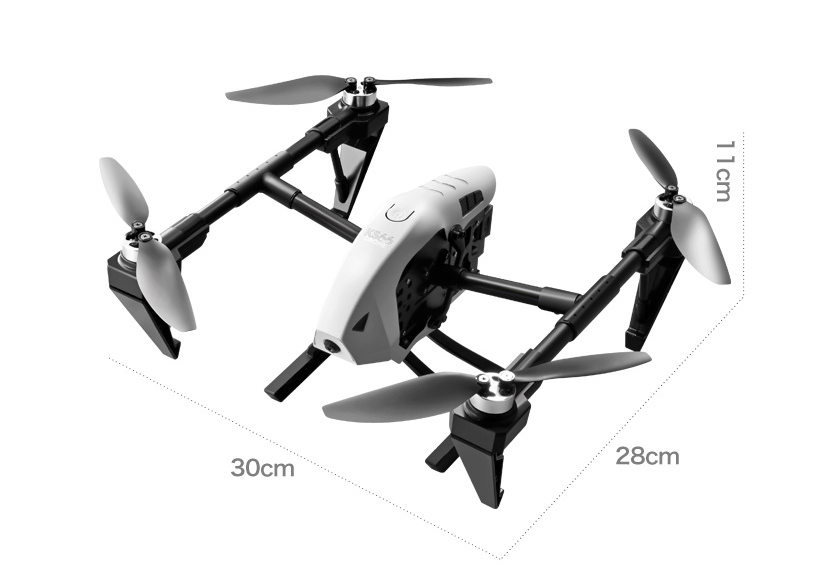 Ensemble complet de jouets intelligents télécommandés aériens en alliage KS66 UAV pour Sports de plein air