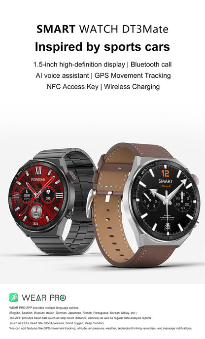 Smart Watch Bluetooth Calling Heart Rate Music Playback