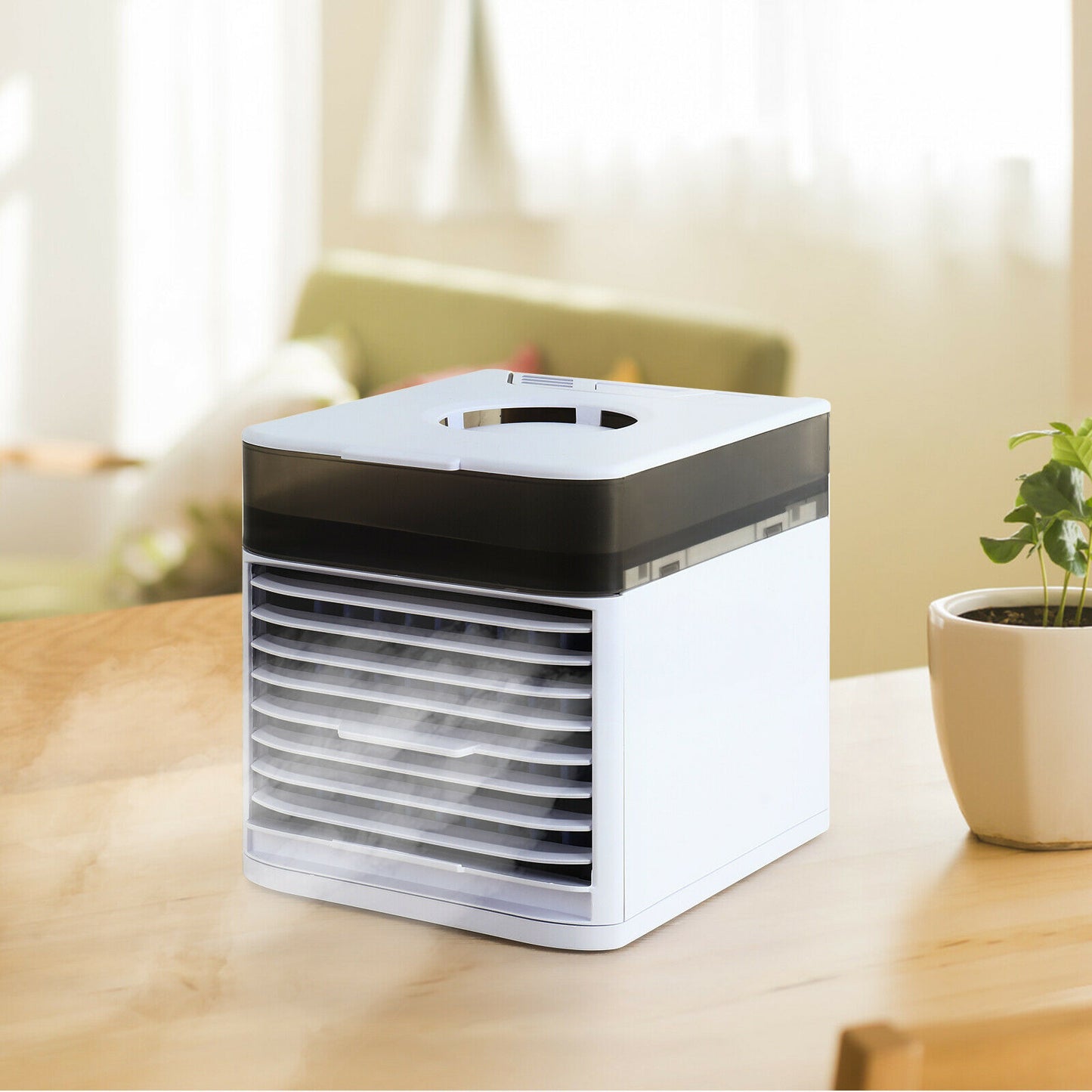 4 In 1 Personal Portable Cooler AC Air Conditioner Unit Air Fan Humidifier 4 In 1 Upgraded Portable Air Conditioner Cooling Fan 3 Speed Home Office Tent