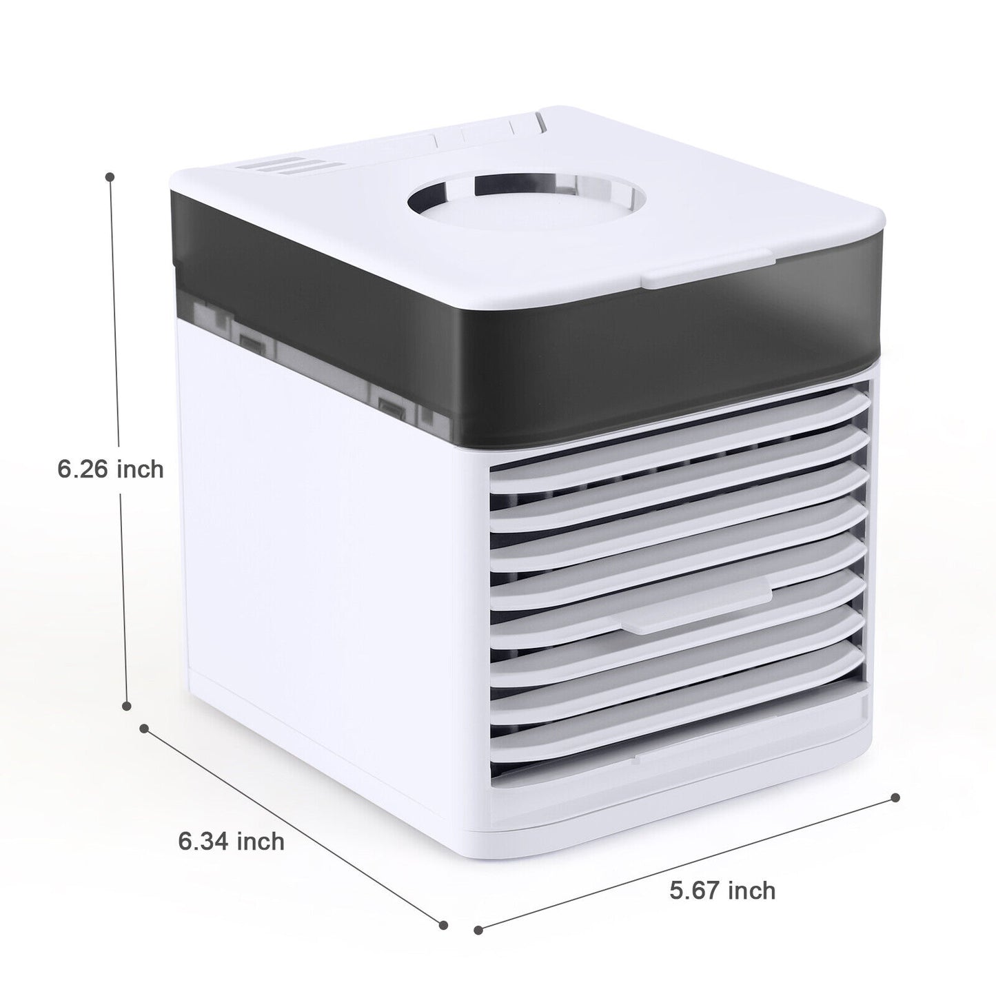 Refroidisseur portable personnel 4 en 1, climatiseur, ventilateur, humidificateur, climatiseur portable amélioré 4 en 1, ventilateur de refroidissement, 3 vitesses, tente de bureau à domicile