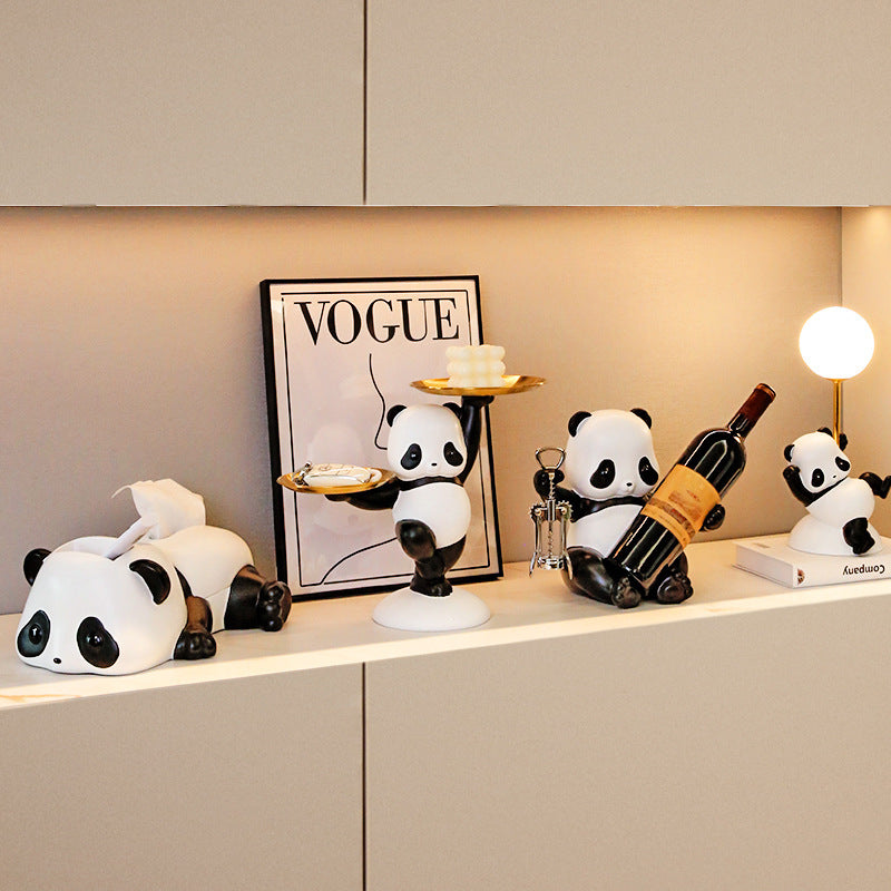 Decoración De Panda Adorno Para El Hogar Sala De Estar