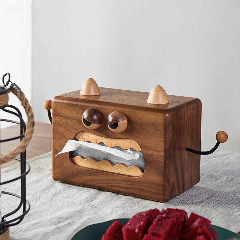 Cartoon Household Wooden Tissue Box