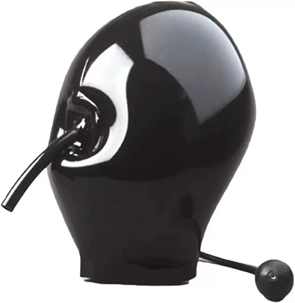 Casco inflable de látex sexy para juegos de rol de Halloween