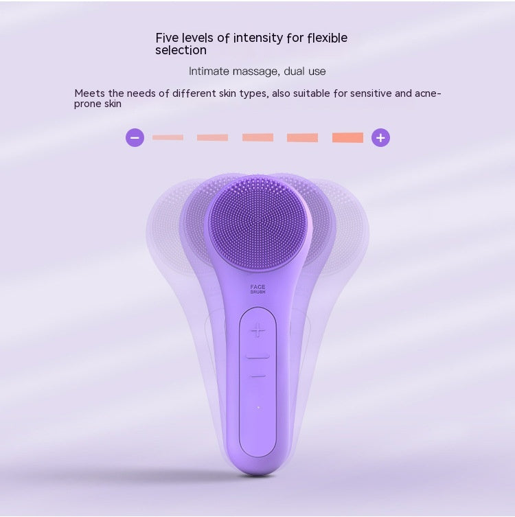 Instrument de nettoyage des ondes sonores en silicone à compression chaude