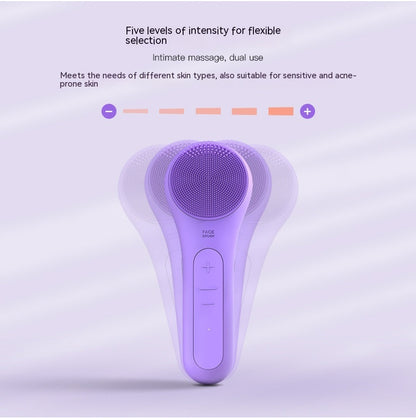 Hot Compress Silicone Sound Wave Cleansing Instrument