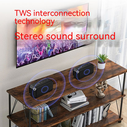 Plastic Bluetooth Speaker Portable Subwoofer Waterproof