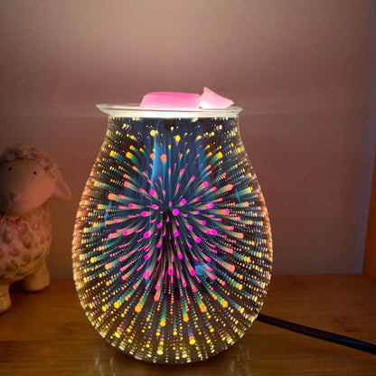 Air Humidifier  Fireworks Cool Home Mist Humidifier Aroma Diffuser Glass Vase Mist Maker