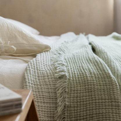 Couverture d'été fine en gaze de coton à quatre couches de classe A