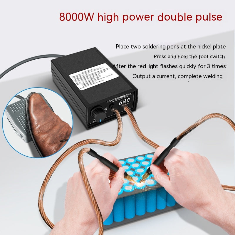 Portable Spot-welder Rechargeable Lithium Battery Spot-welder High Power Household Full Set Welding Machine