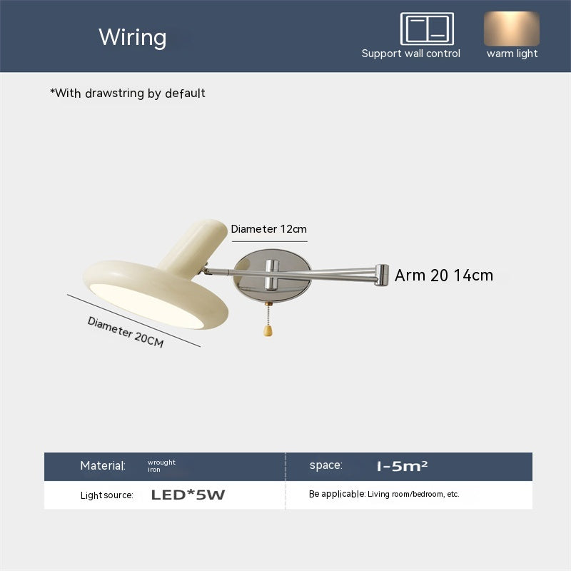 Retractable Study Reading Lamp Wall Lamp