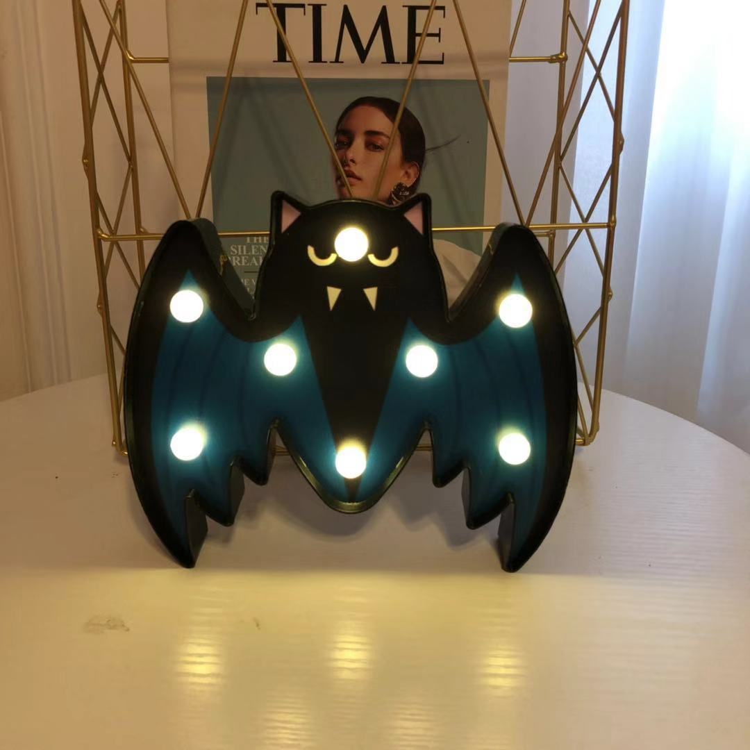 Lumières LED de décoration pour Halloween, citrouille, araignée, chauve-souris, crâne, décoration extérieure pour salle de modélisation, décoration de fête d'halloween