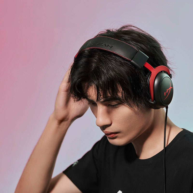 Casque de jeu e-sport filaire monté sur la tête