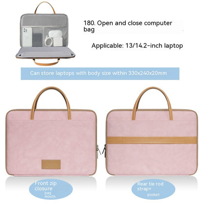 Simple Solid Color Home Laptop Bag