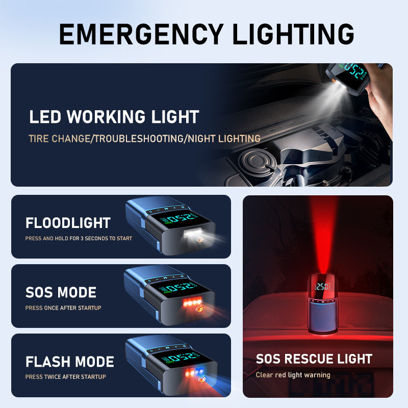 Automobile Emergency Start Power Source Vehicle Air All-in-one Multi-function