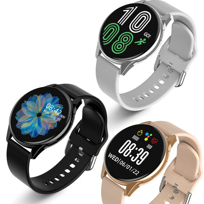 Montre intelligente ronde avec appels Bluetooth