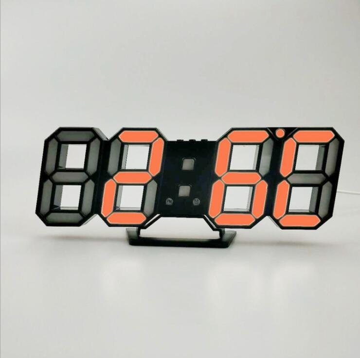 Horloge numérique murale LED 3D