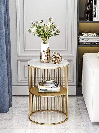 Petite table basse en fer forgé, mini support de rangement pour salon