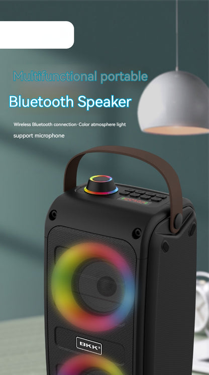 Altavoz Bluetooth portátil Altavoz con luz de color